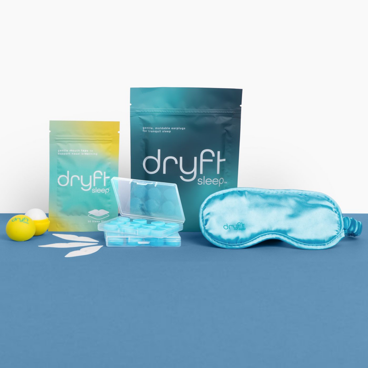 Dryft Sleep Perfect Sleep Bundle | Earplugs + Mouth Tape + Eye Mask ...